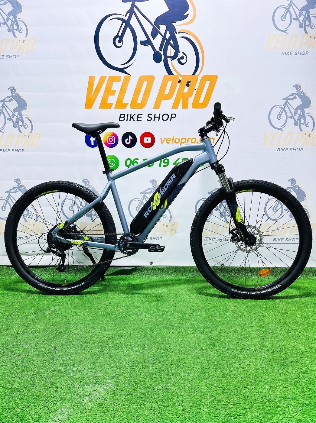 VTT ÉLECTRIQUE ROCKRIDER E-ST 100 BLEU 27,5"